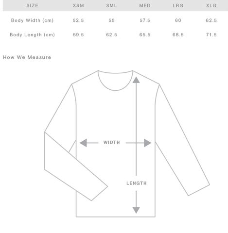 ysl hoody measurements|YSL shirts size chart.